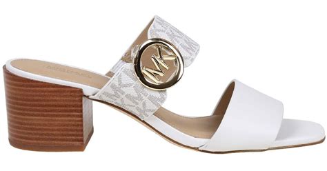 michael kors slide sandals on sale|Michael Kors summer mid sandals.